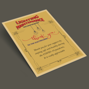 Postcard Design by Satish Chand 75 for Lighting Maintenance Inc | Design: #24250834