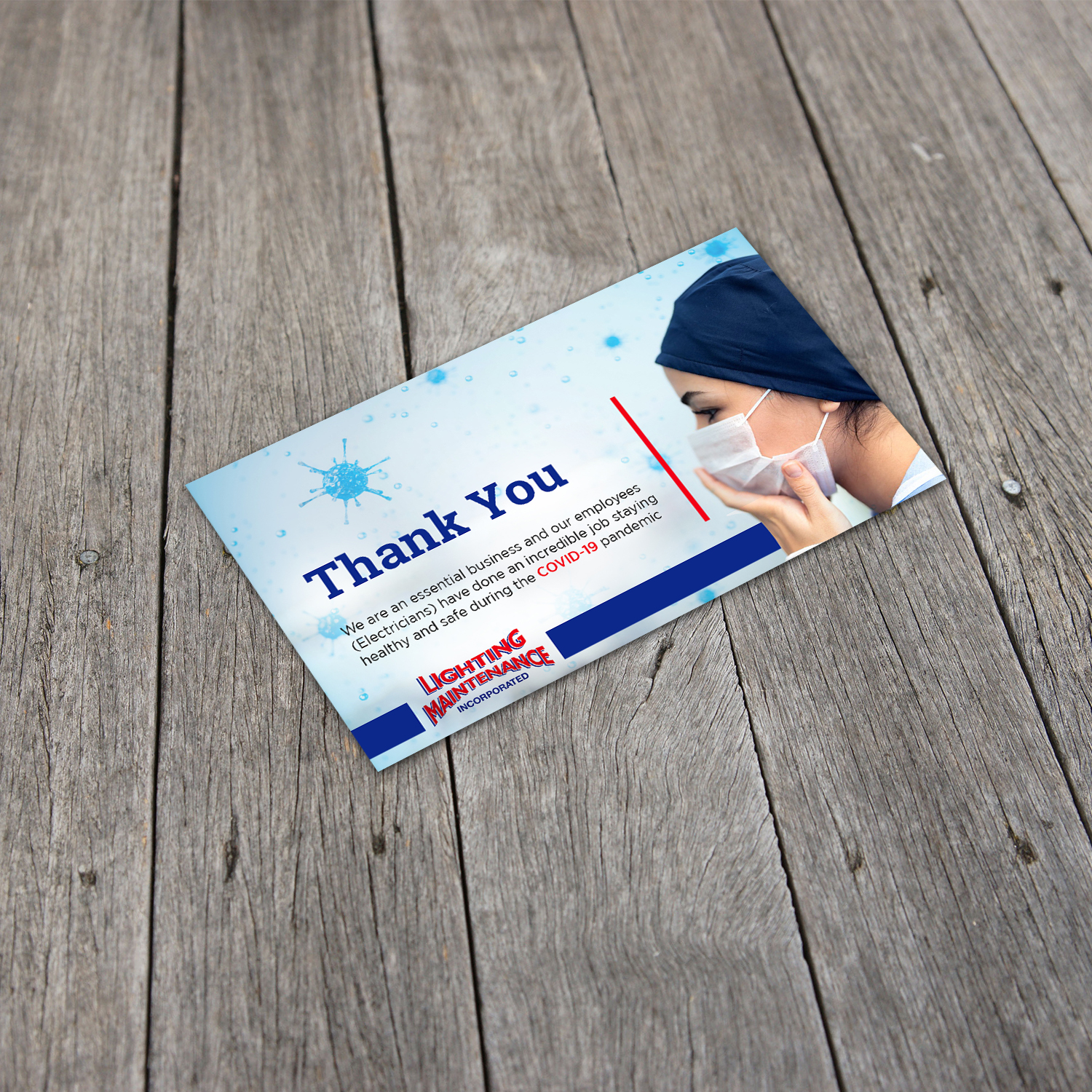 Postcard Design by GraphicsGuru for Lighting Maintenance Inc | Design #24232456