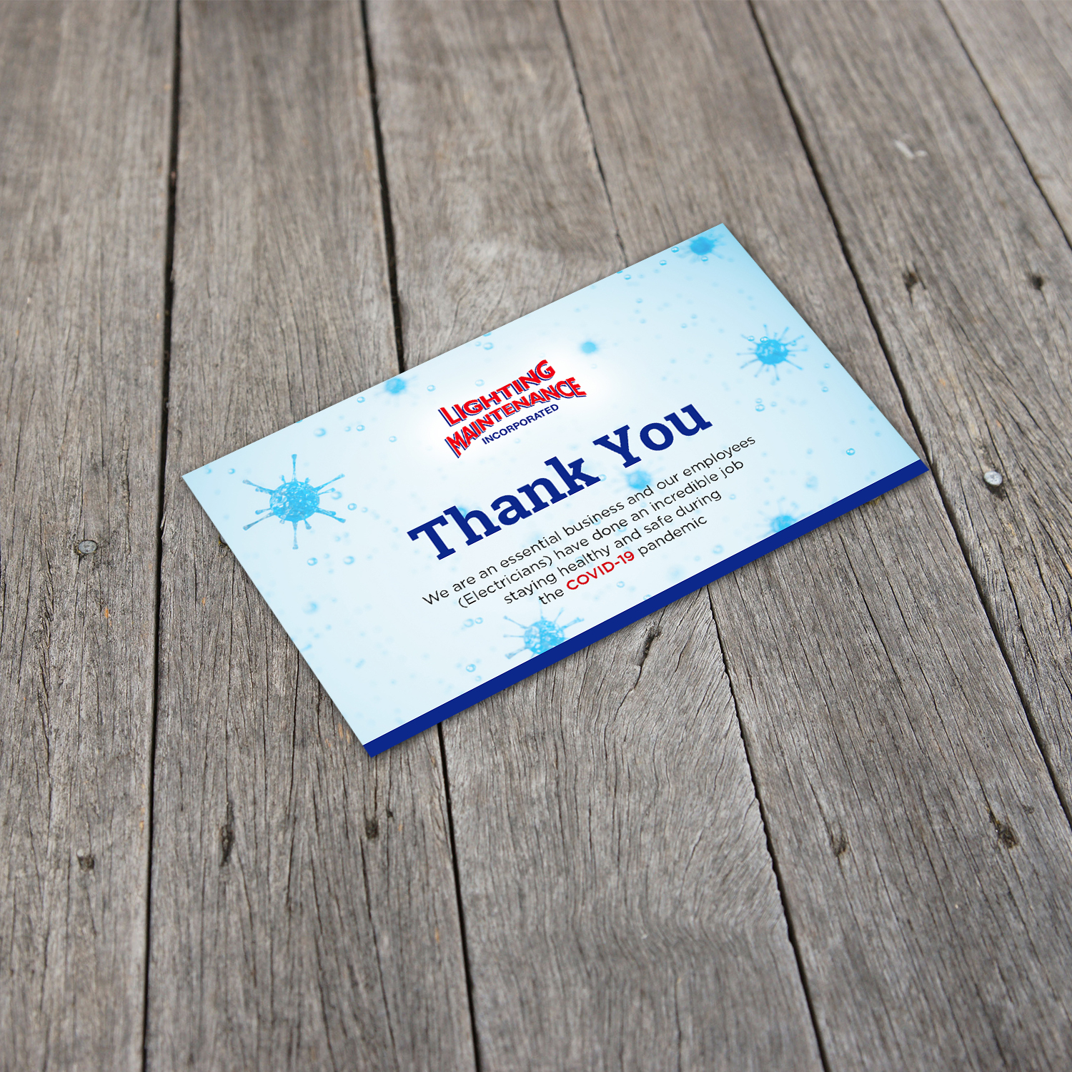 Postcard Design by GraphicsGuru for Lighting Maintenance Inc | Design #24232457