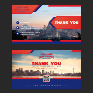 Postcard Design by HeshanKavinda for Lighting Maintenance Inc | Design: #24245869