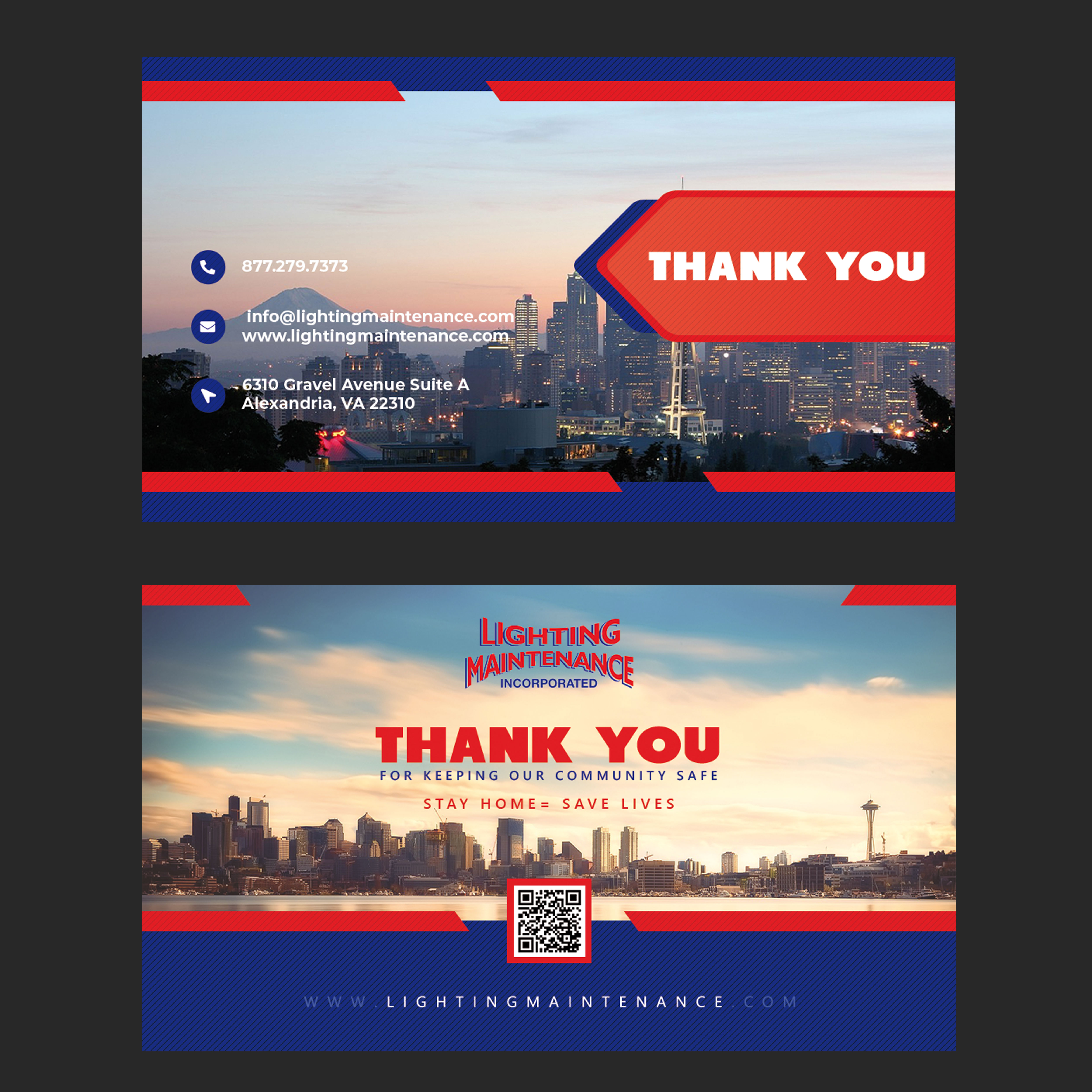 Diseño de Postal por HeshanKavinda para Lighting Maintenance Inc | Diseño #24245925