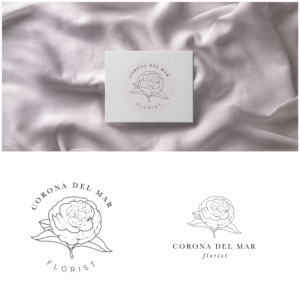 Corona Del Mar Florist | Logo Design by DominicDesign