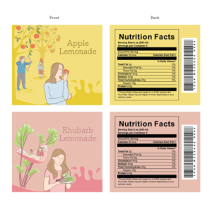 Label for natural soft drink / juice | Label Design by Intro Base