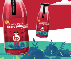 Label for natural soft drink / juice | Label Design by MDesigns ™