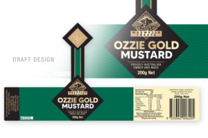 Ozzie Gold Mustard - Australian Iconic Label | Label Design by MDesigns ™