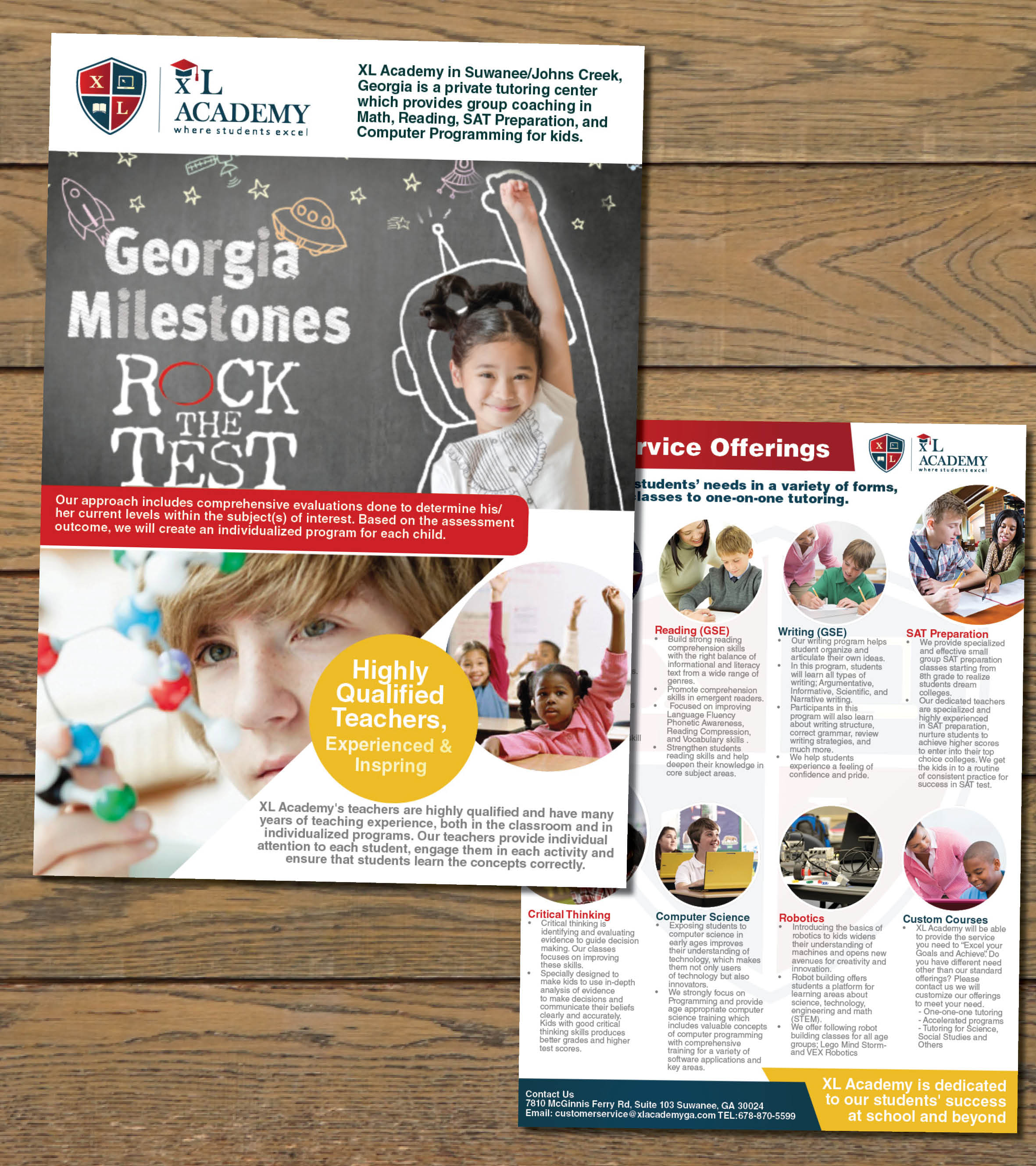 Flyer Design by j.allosso for xlacademy llc | Design #24234291