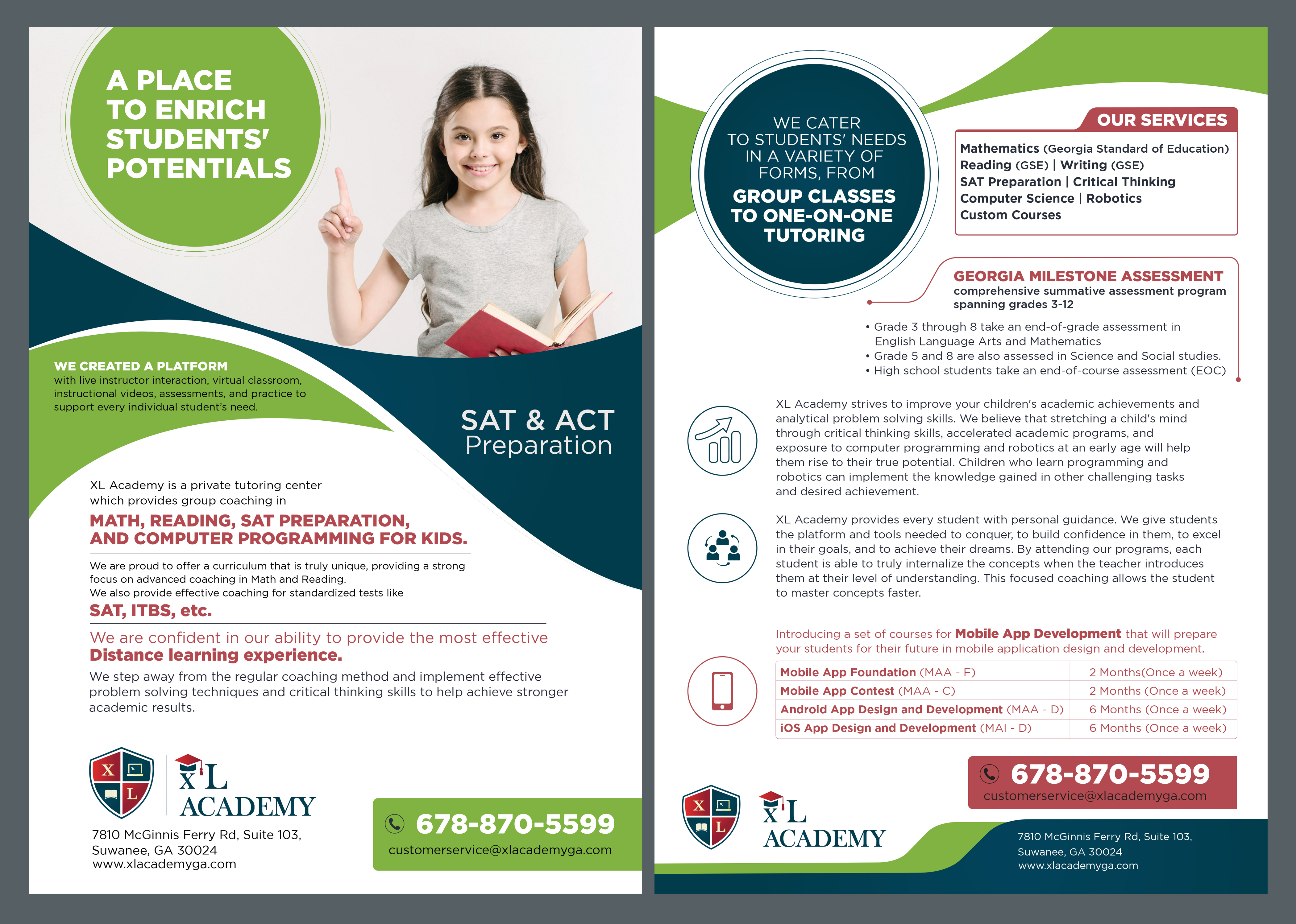 Flyer Design by jobishk for xlacademy llc | Design #24270717