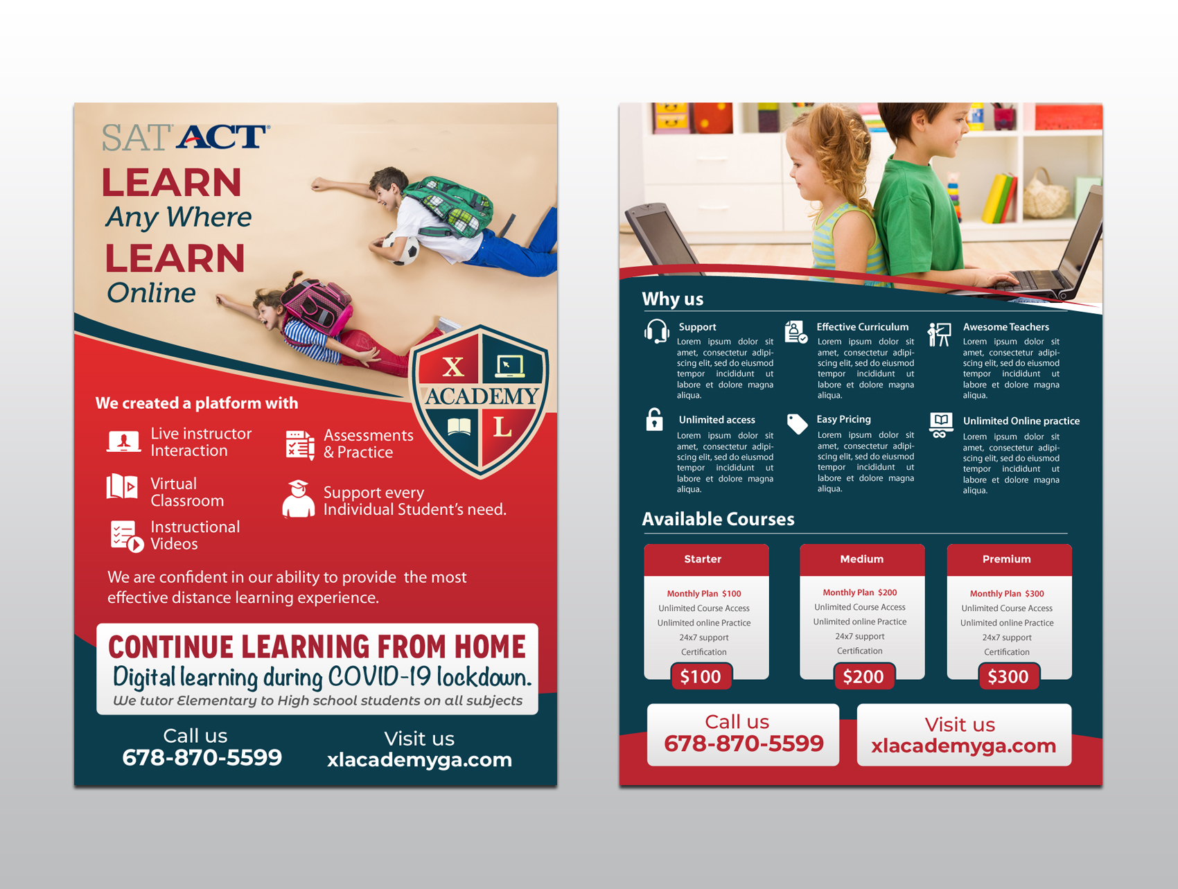 Flyer Design by chandrayaan.creative for xlacademy llc | Design #24243282