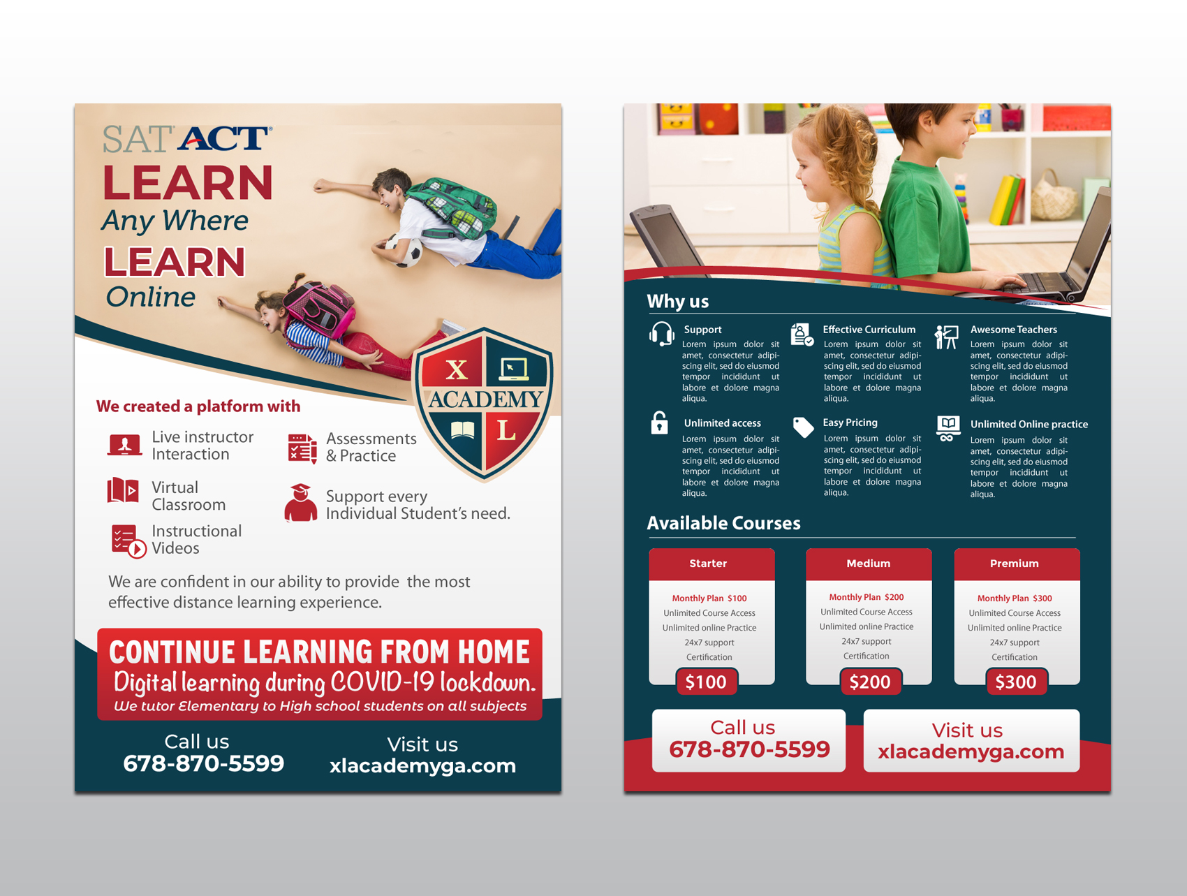 Flyer Design by chandrayaan.creative for xlacademy llc | Design #24243335