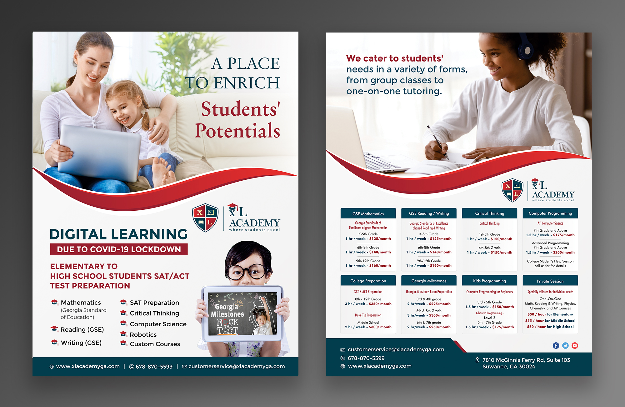 Flyer Design by ecorokerz for xlacademy llc | Design #24269309