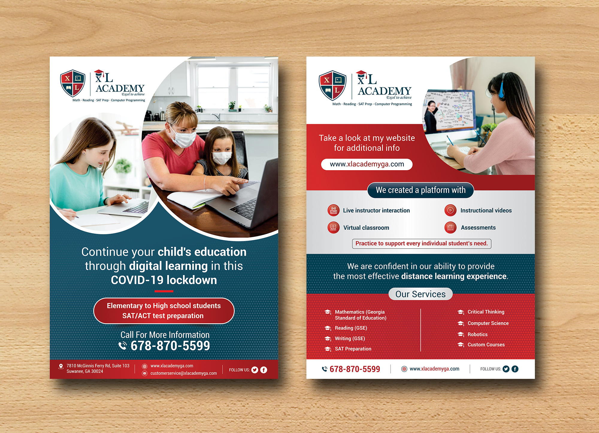 Flyer Design by ecorokerz for xlacademy llc | Design #24673969