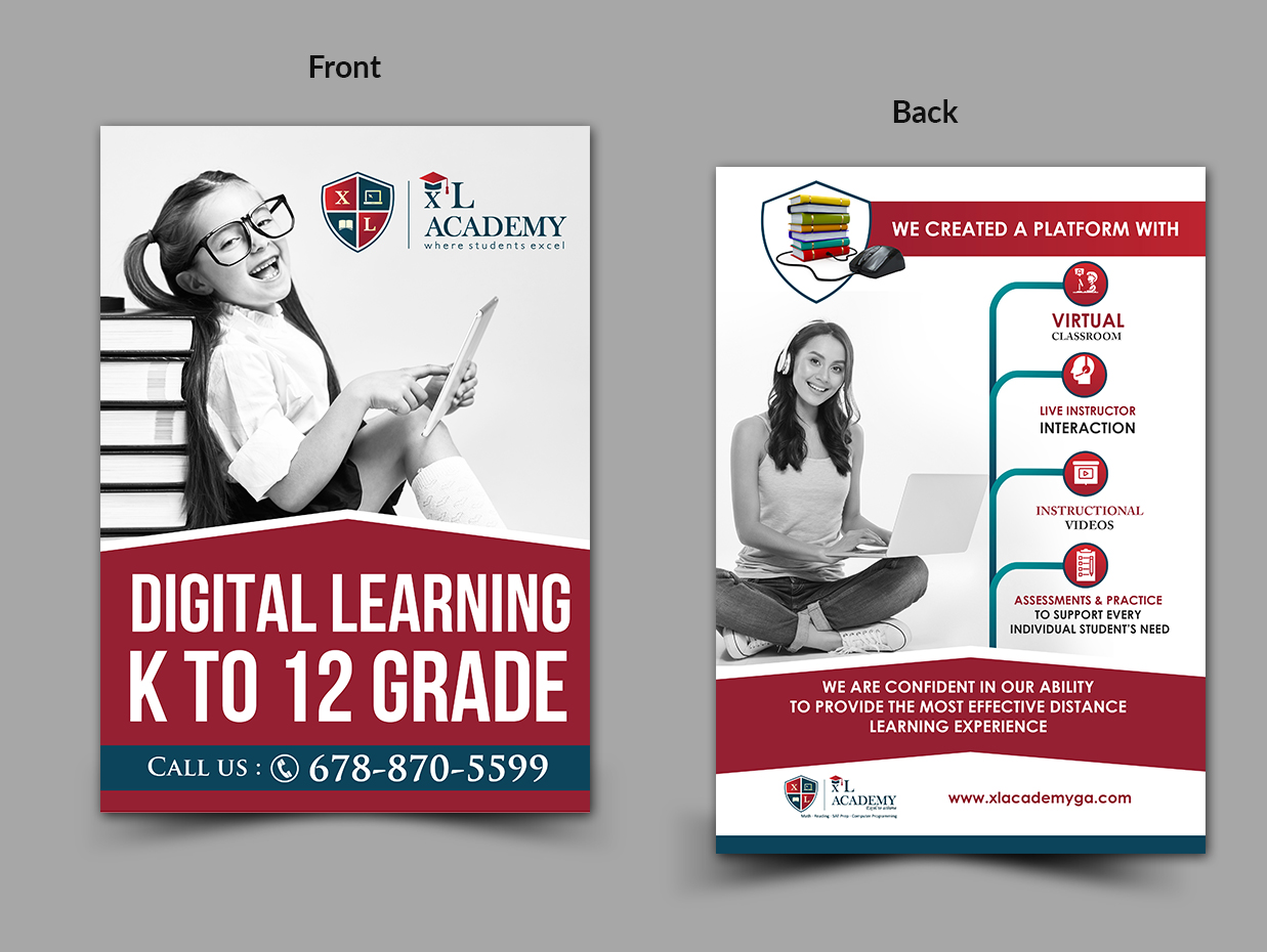 Flyer Design by innovative earth for xlacademy llc | Design #27896008