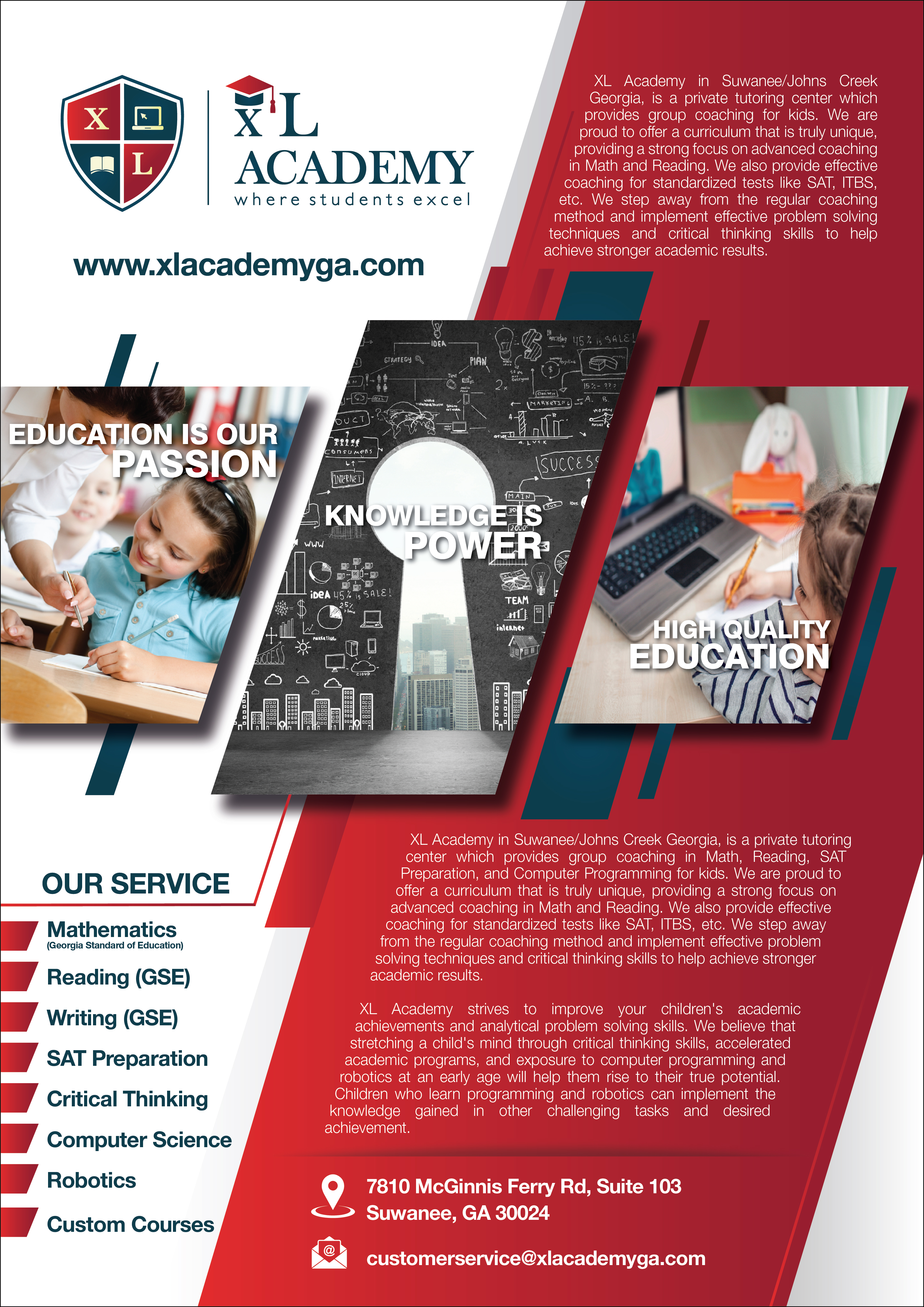 Flyer Design by Md. Kamruzzaman Sadin for xlacademy llc | Design #24235732