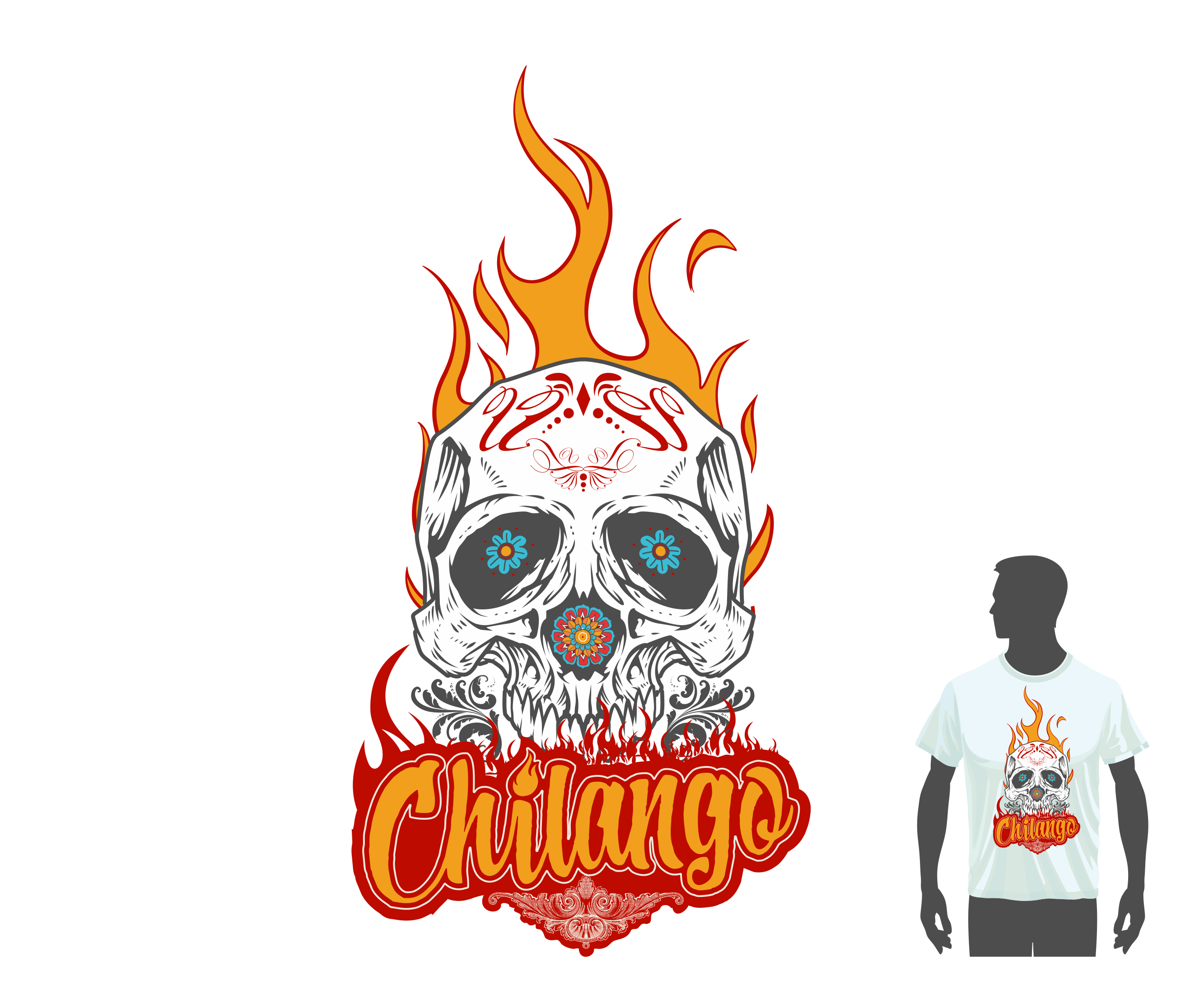 T-shirt Design by Tony Bishop for Chilango | Design #24247667