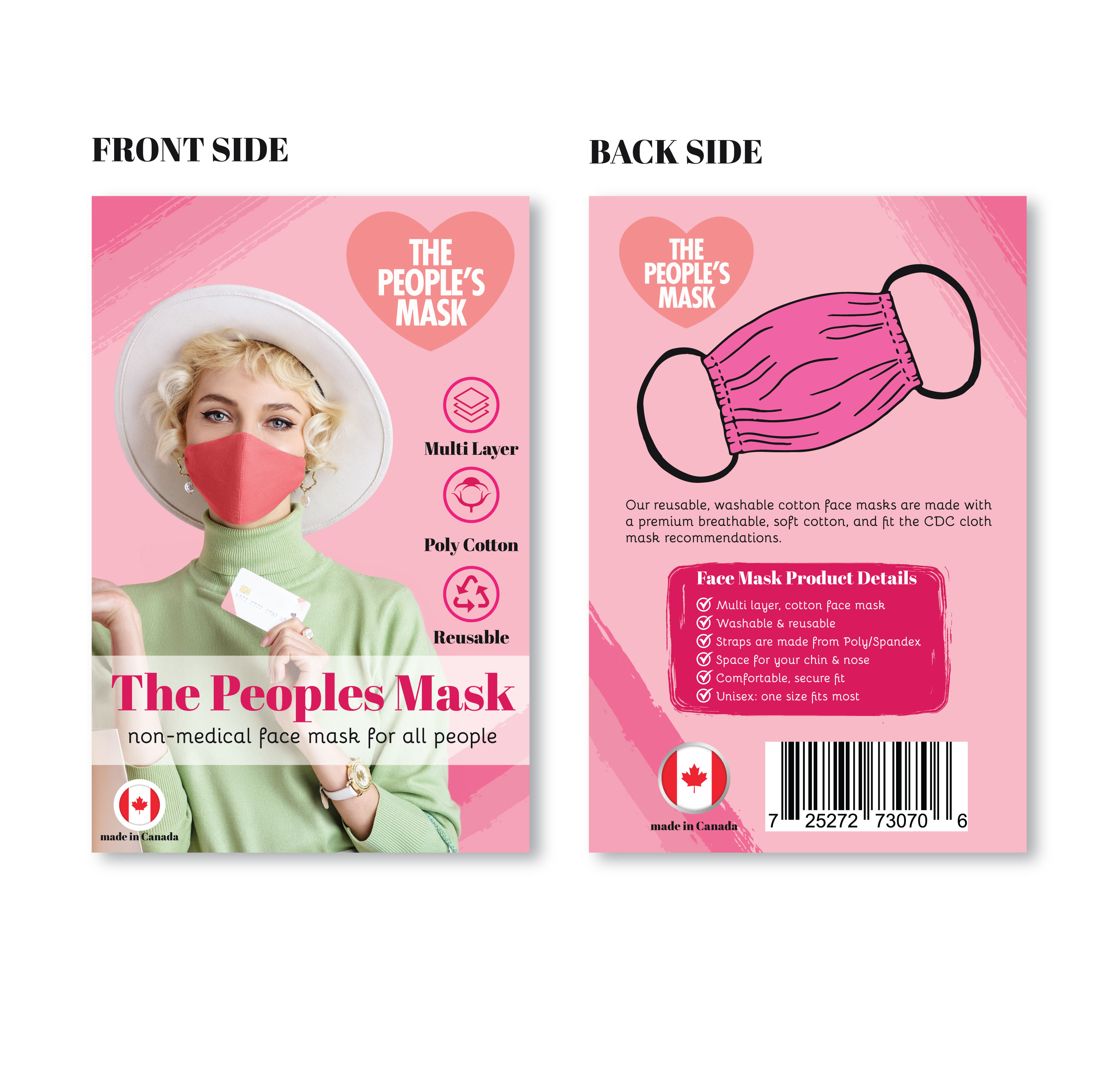 Verpackungs-Design von Come.to.Me für The Peoples Mask Corp. | Design #24305522