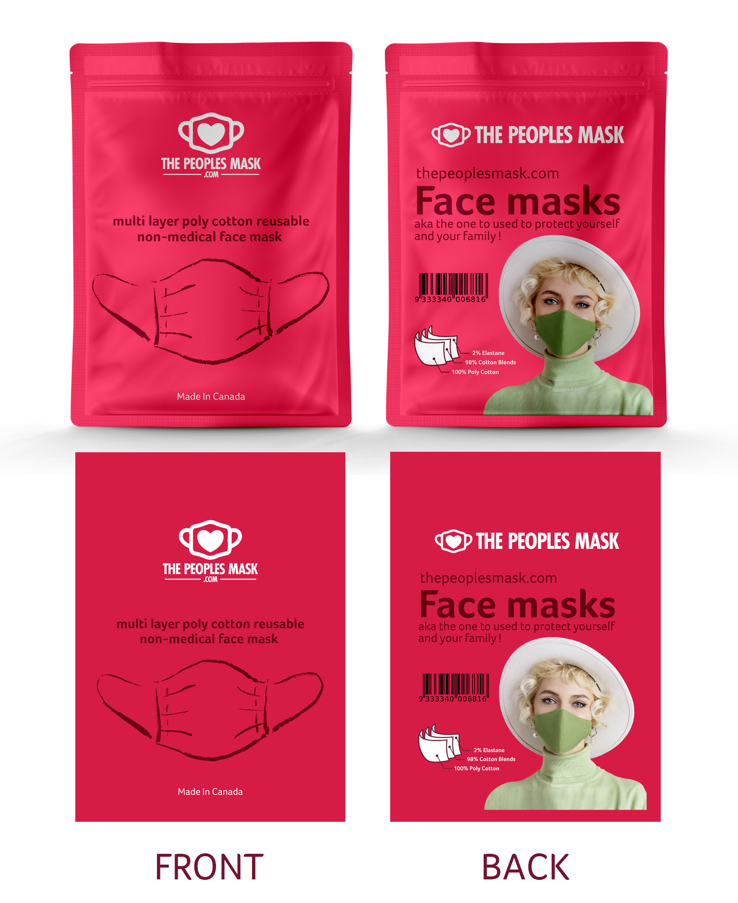 Diseño de Empaque por RenCan para The Peoples Mask Corp. | Diseño #24267074
