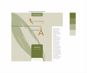 Label Design by madre - chartreuse design for Care by Aberg | Design: #24269805