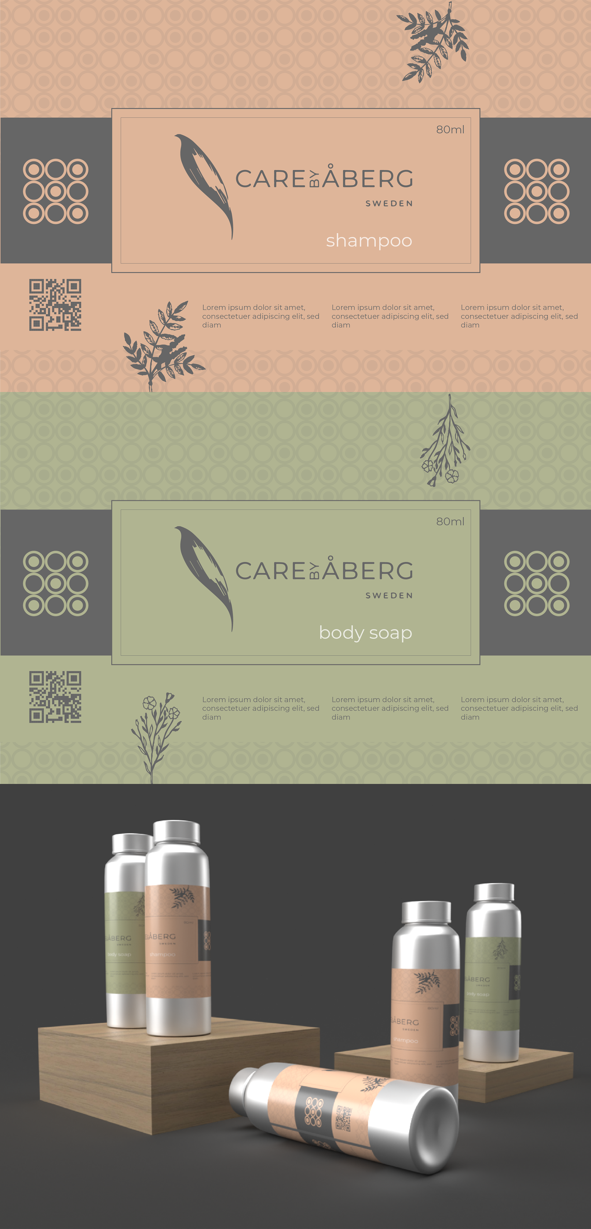 Diseño de Etiqueta por Hugo Domingos para Care by Aberg | Diseño #24252845