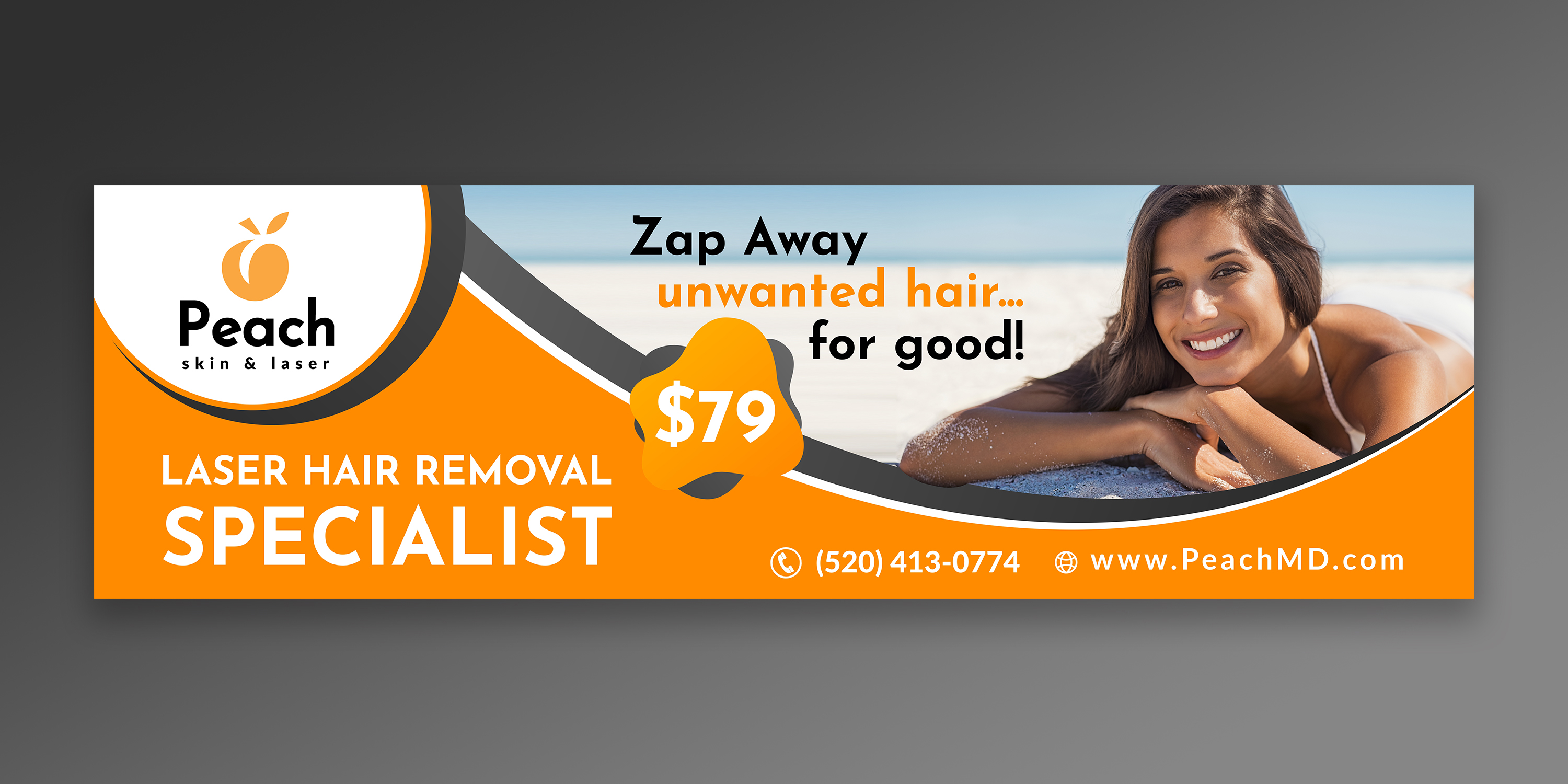Schilder-Design von OwnDesign für Peach Skin & Laser | Design #24251042