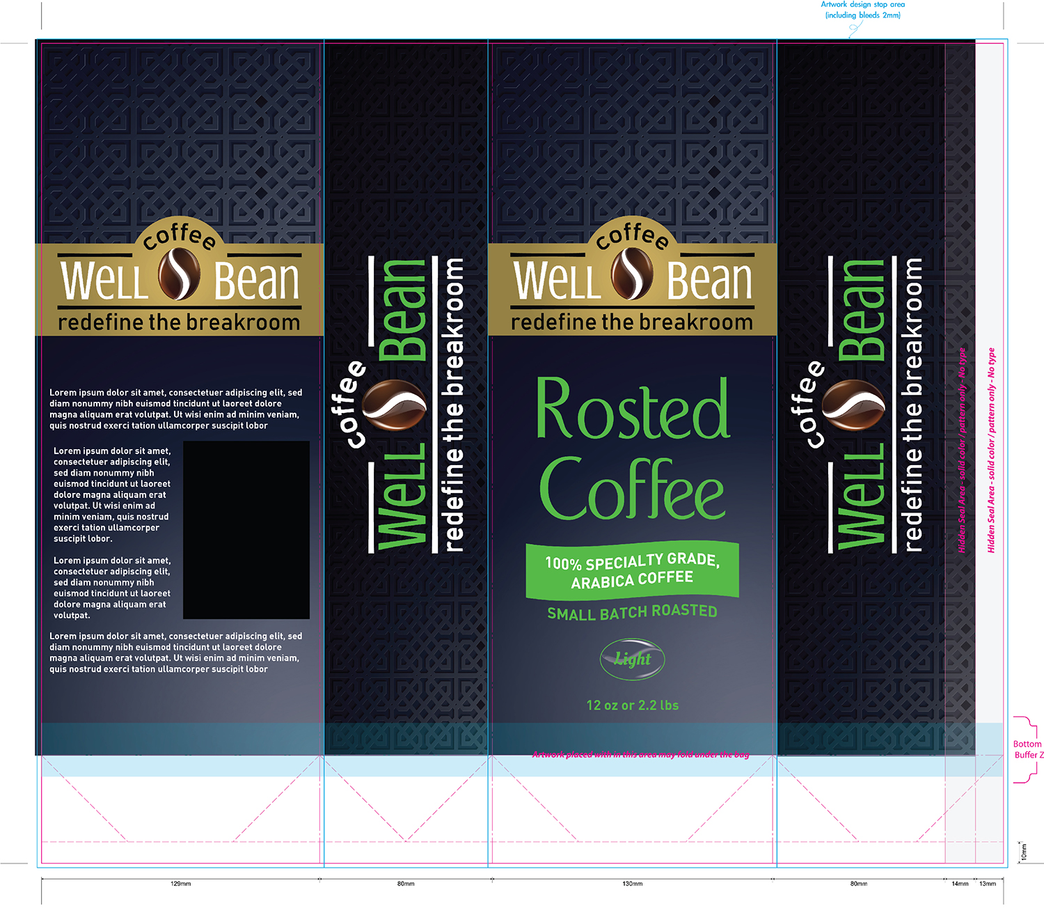 Packaging Design by Deziners Zone for Well-Bean Coffee Roaster | Design #24246775
