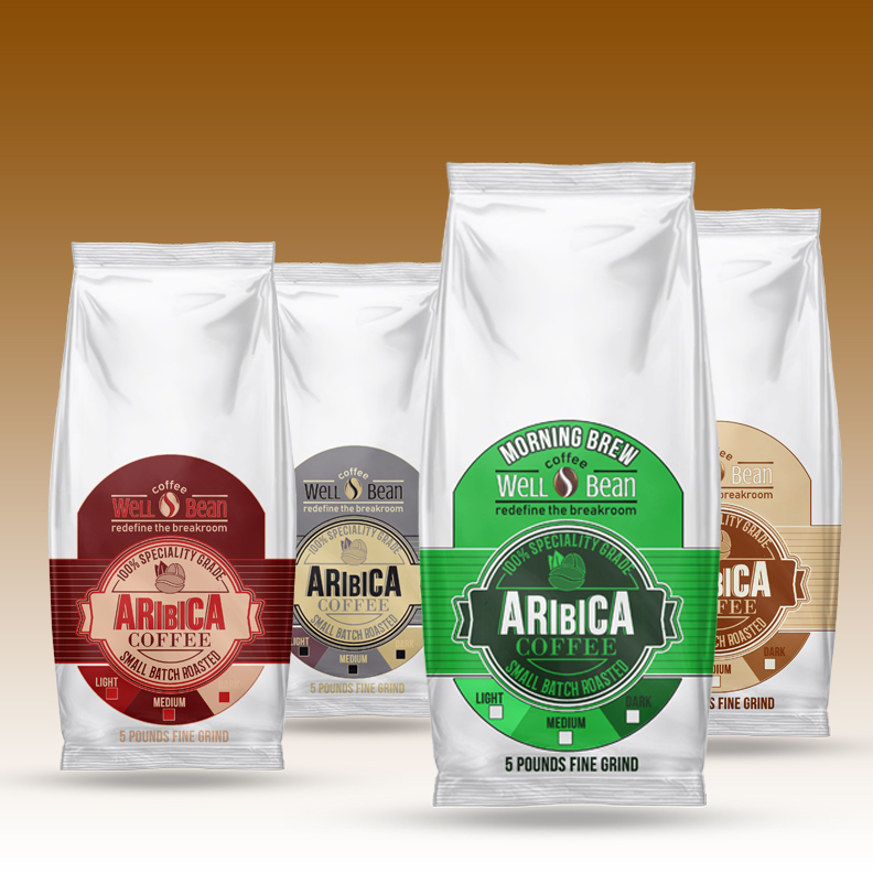 Packaging Design by rmdsgn for Well-Bean Coffee Roaster | Design #24256575