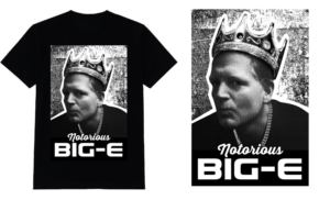 Notorious BIG Photo Shirt Design | Diseño de Camiseta por NILDesigns