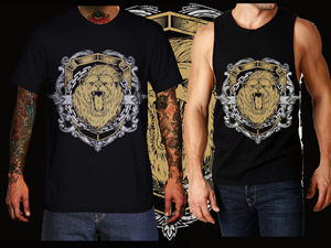 Lion/Muscle Shirt | T-shirt Design by a.o.d
