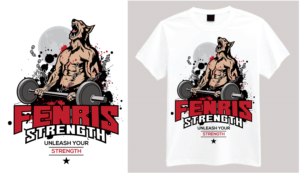 Fenris Strength. Unleash your strength  | T-Shirt-Design von geni