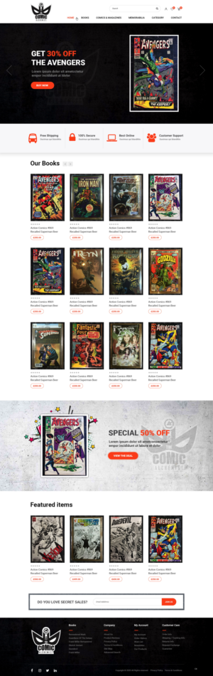 Web Design by pb for The Comic Alchemist Limited | Design: #24253770