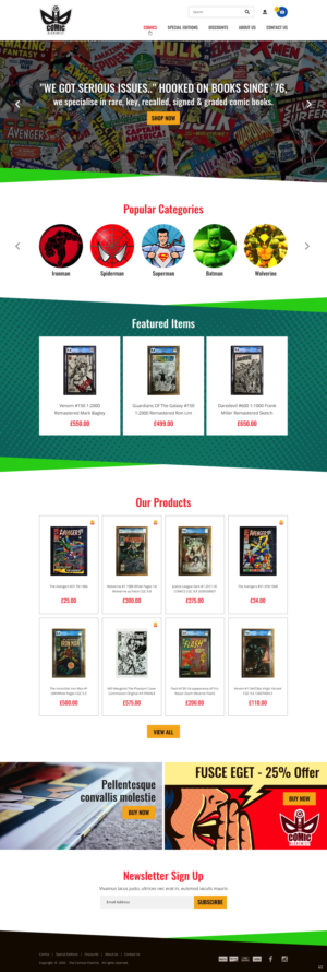 Web Design by pb for The Comic Alchemist Limited | Design: #24255185