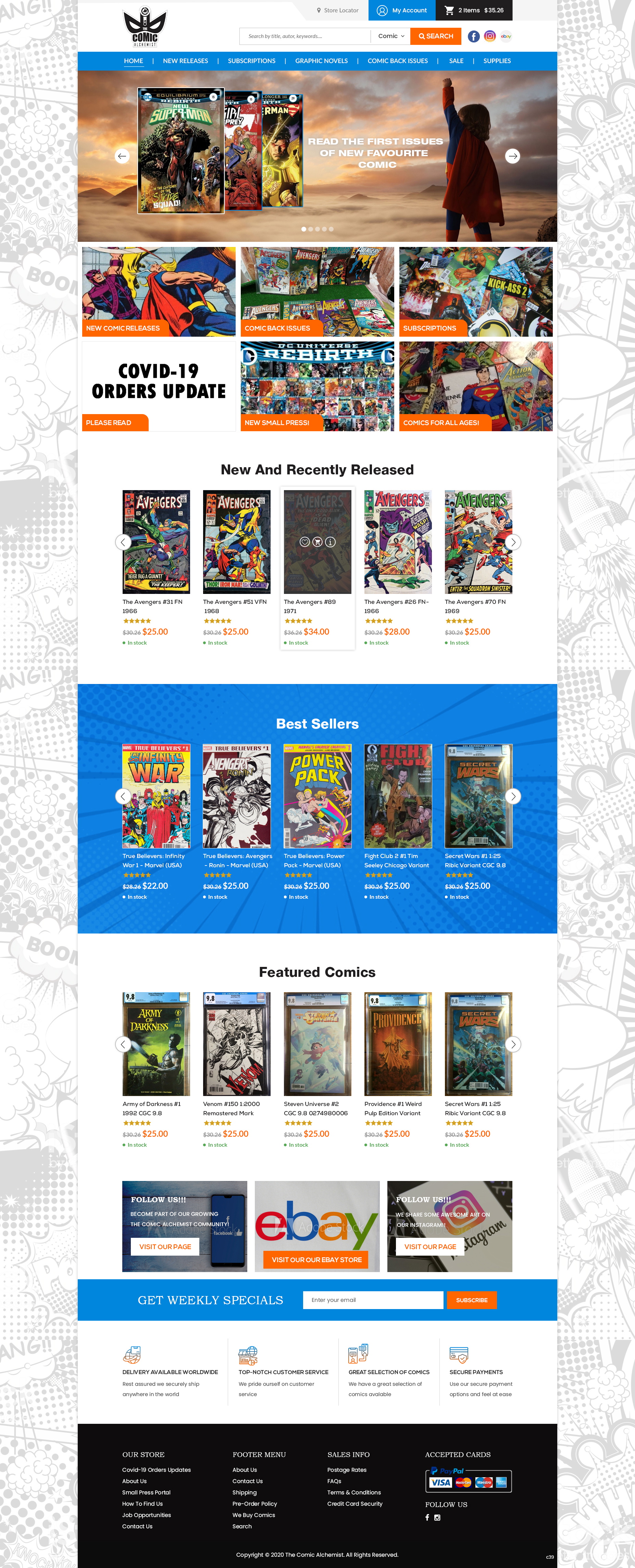 Web Design by pb for The Comic Alchemist Limited | Design #24255188