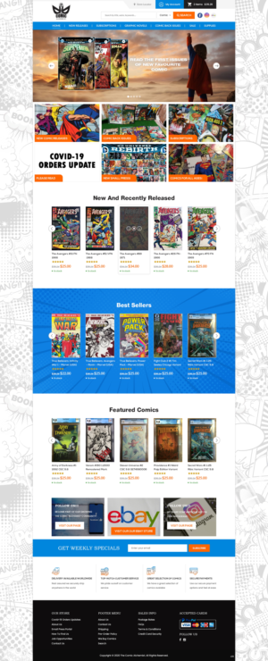 Web Design by pb for The Comic Alchemist Limited | Design: #24255188