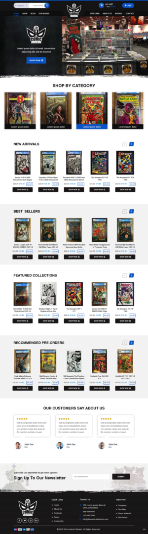 Web Design by pb for The Comic Alchemist Limited | Design: #24263916