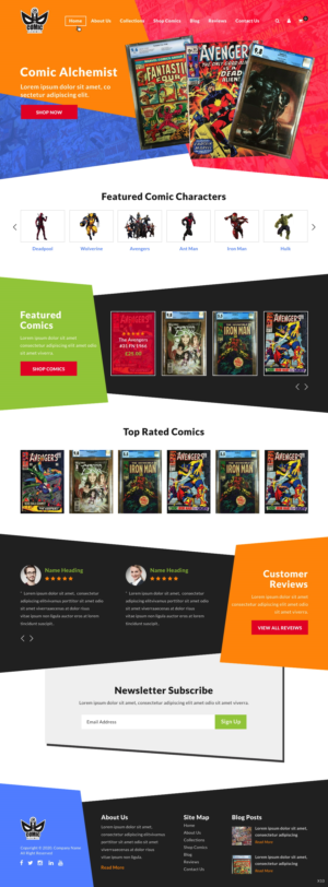 Web Design by pb for The Comic Alchemist Limited | Design: #24263920