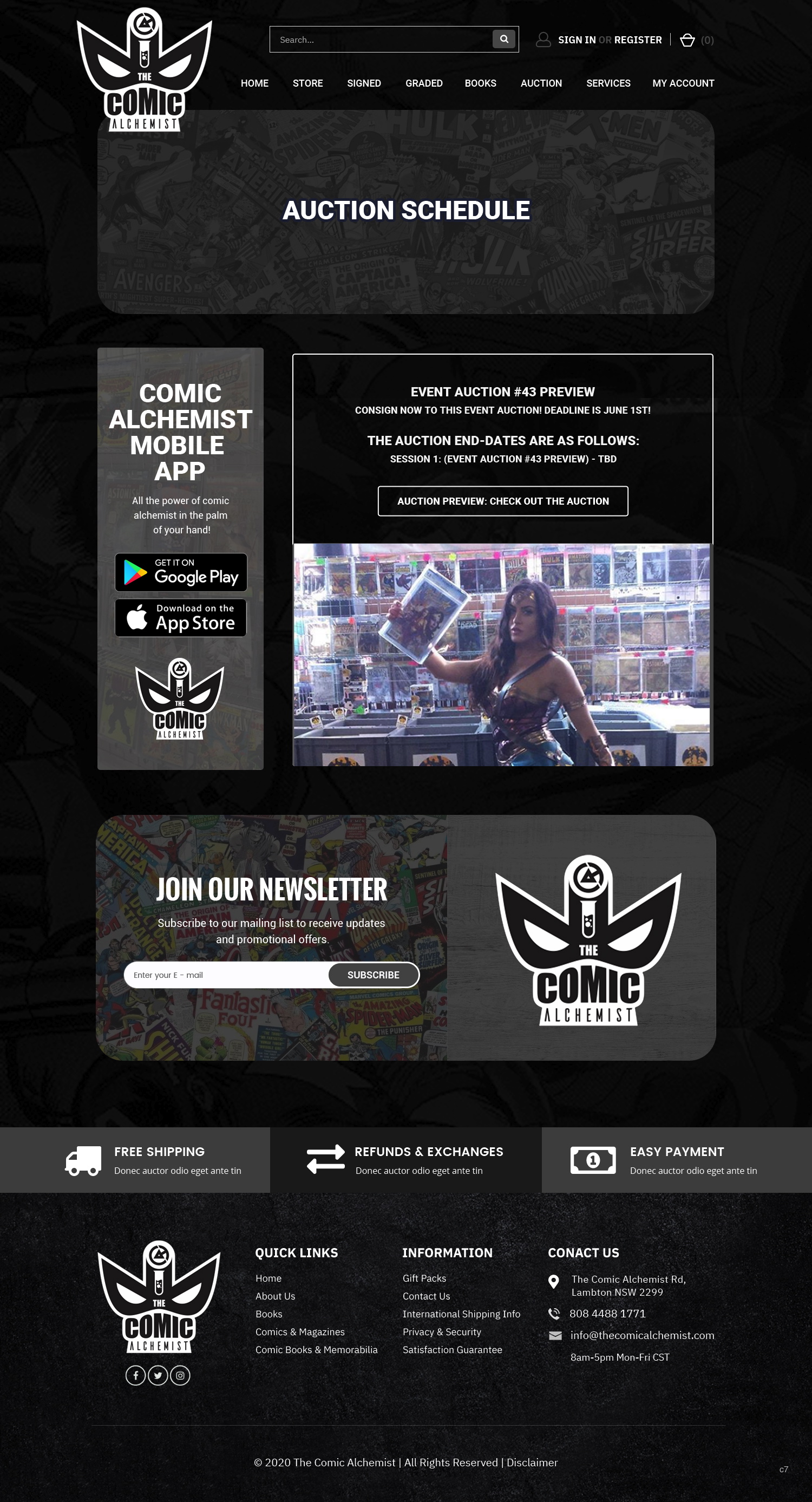 Web Design by pb for The Comic Alchemist Limited | Design #24642500