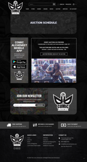 Web Design by pb for The Comic Alchemist Limited | Design: #24642500