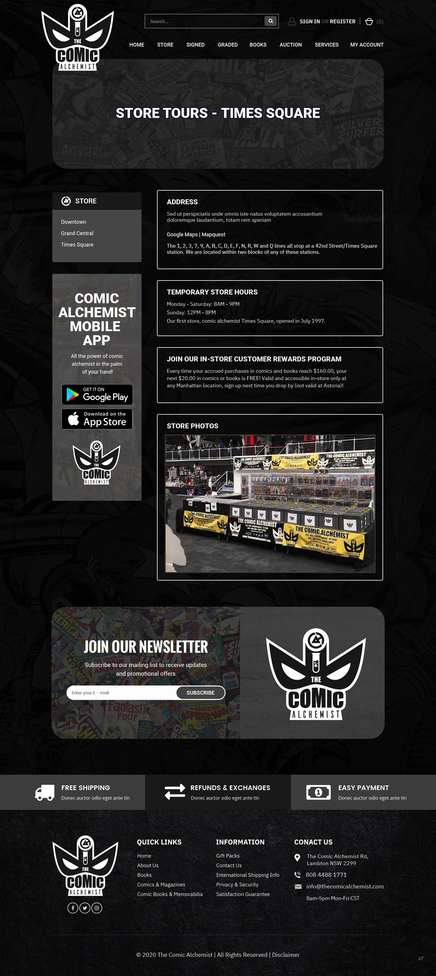 Web Design by pb for The Comic Alchemist Limited | Design #24642501