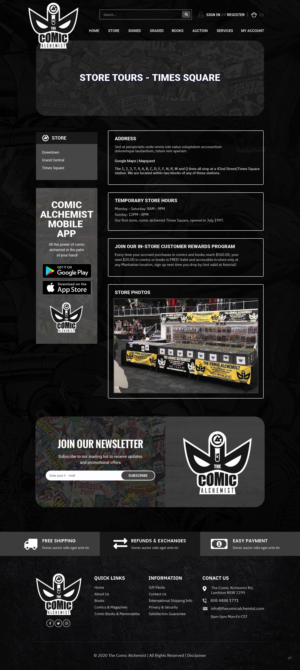Web Design by pb for The Comic Alchemist Limited | Design: #24642501