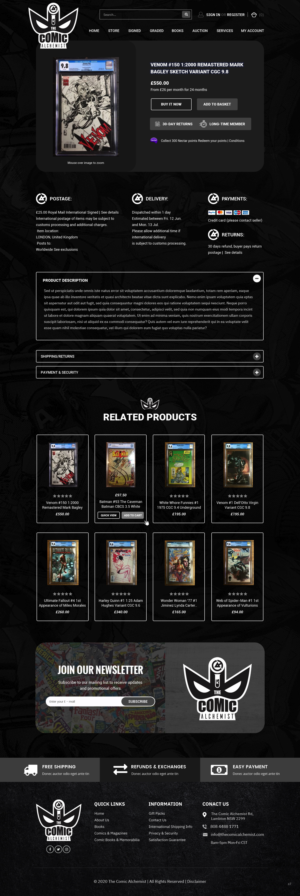 The Comic Alchemist Website redesign | Web-Design von pb