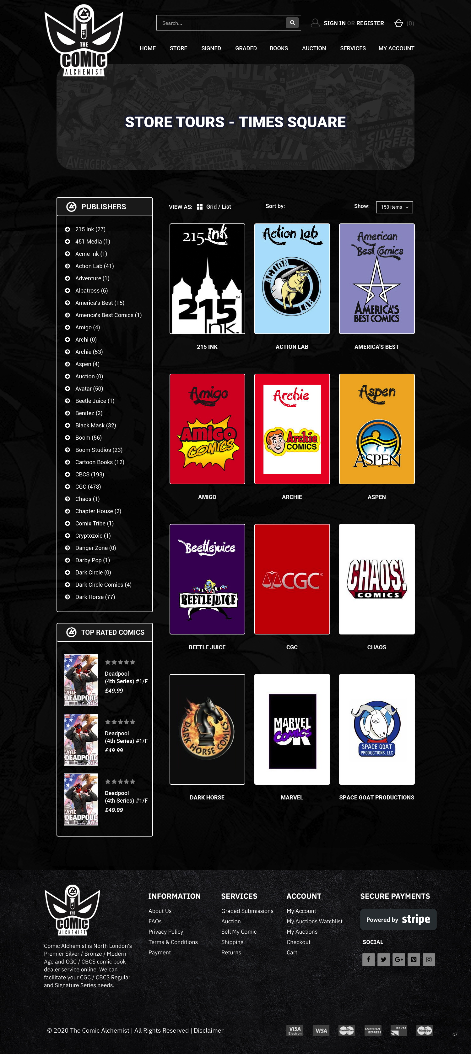 Web Design by pb for The Comic Alchemist Limited | Design #24665446