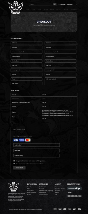 Web Design by pb for The Comic Alchemist Limited | Design: #24698466