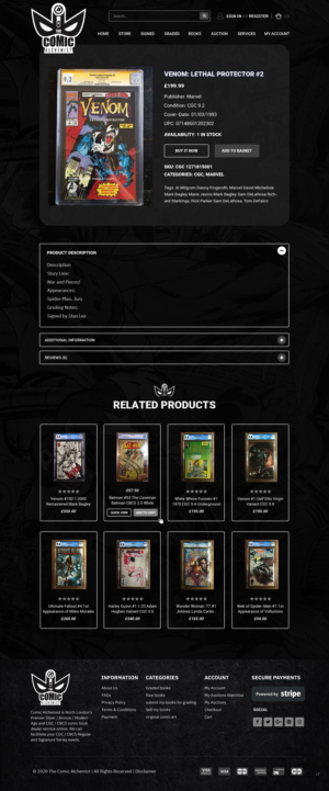 Web Design by pb for The Comic Alchemist Limited | Design: #24698467