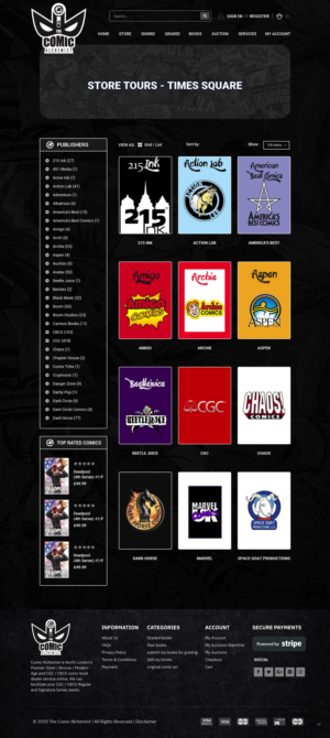 Web Design by pb for The Comic Alchemist Limited | Design: #24698519