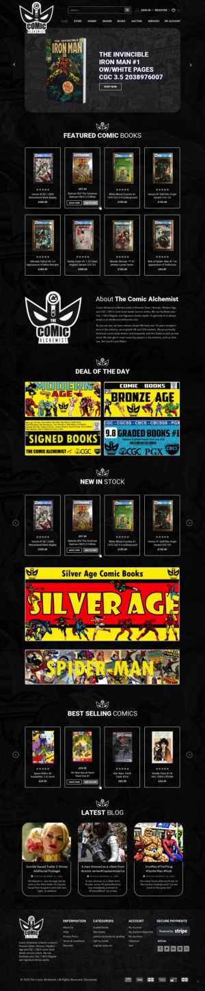 Web Design by pb for The Comic Alchemist Limited | Design: #24698520