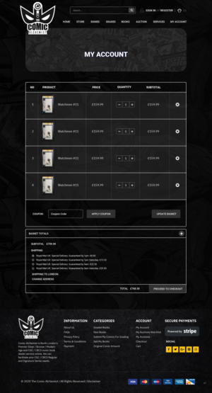 Web Design by pb for The Comic Alchemist Limited | Design: #24757713
