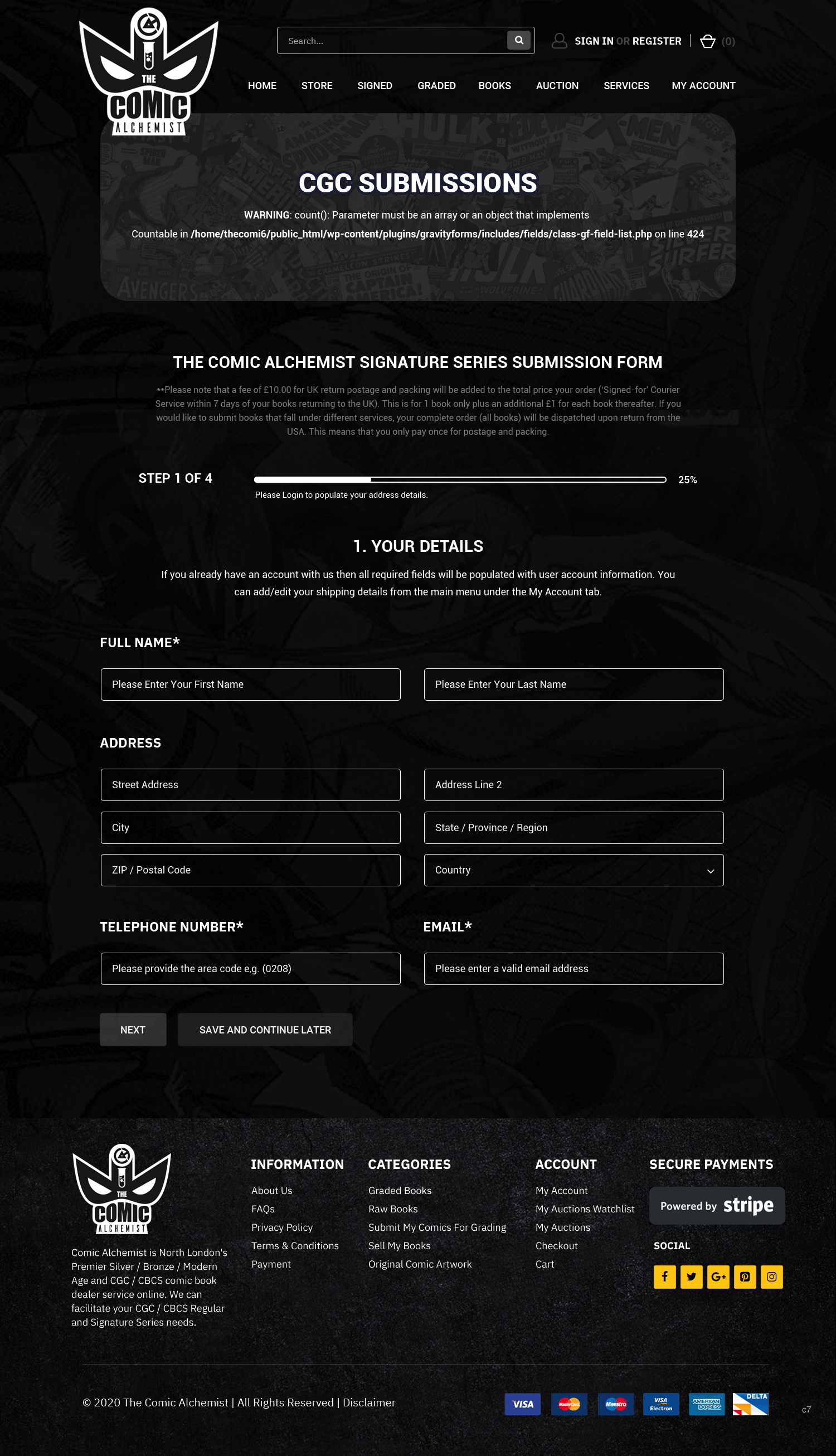 Web Design by pb for The Comic Alchemist Limited | Design #24757714