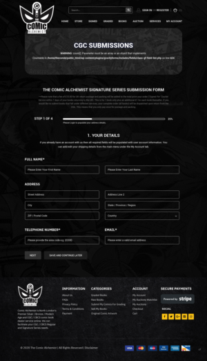 Web Design by pb for The Comic Alchemist Limited | Design: #24757714