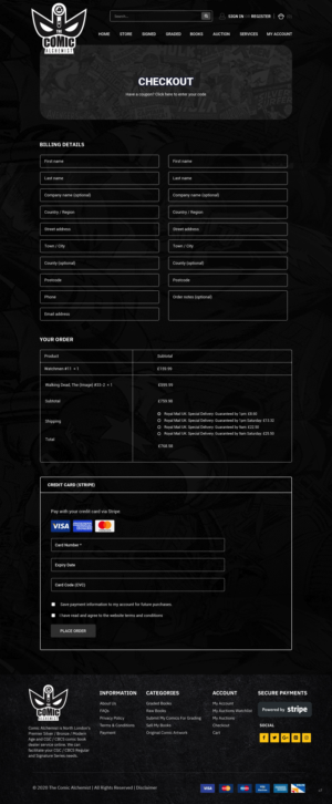 Web Design by pb for The Comic Alchemist Limited | Design: #24757715