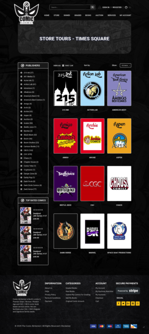 Web Design by pb for The Comic Alchemist Limited | Design: #24757716