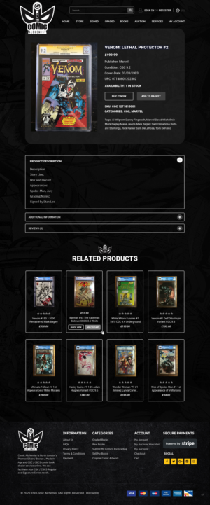 Web Design by pb for The Comic Alchemist Limited | Design: #24757723